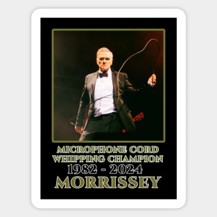 Morrissey Microphone Whipping Champion Sticker